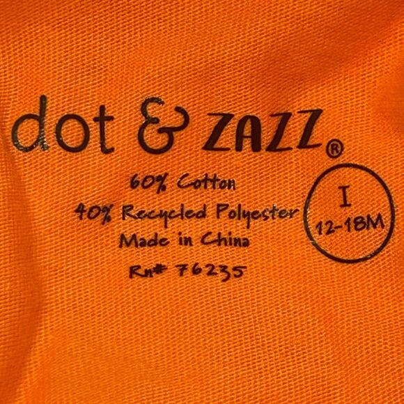 New Girls 12-18 Months Halloween Dress Glitter Bats Orange & Black Dot & Zazz - Picture 5 of 8